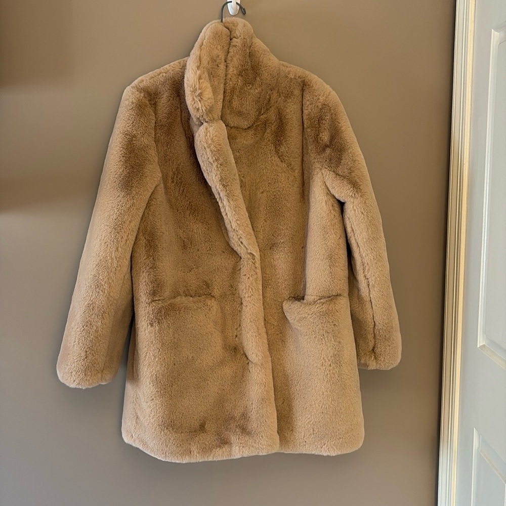 Apparis Beige Fur Coat